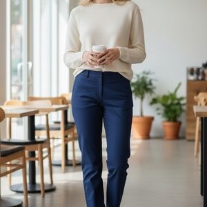 LOFT Navy Straight Leg Pants